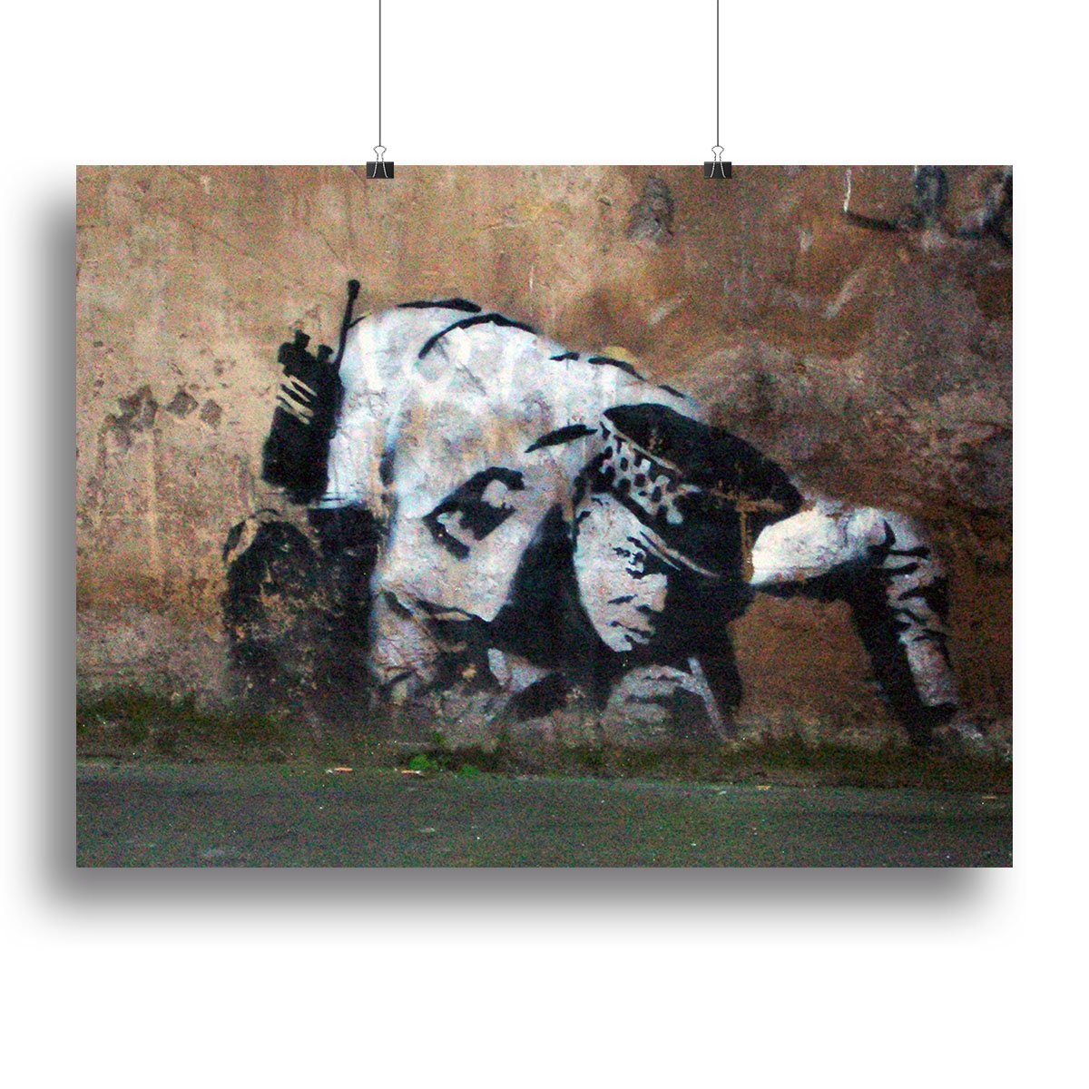 Banksy Snorting Policeman Canvas Print or Poster