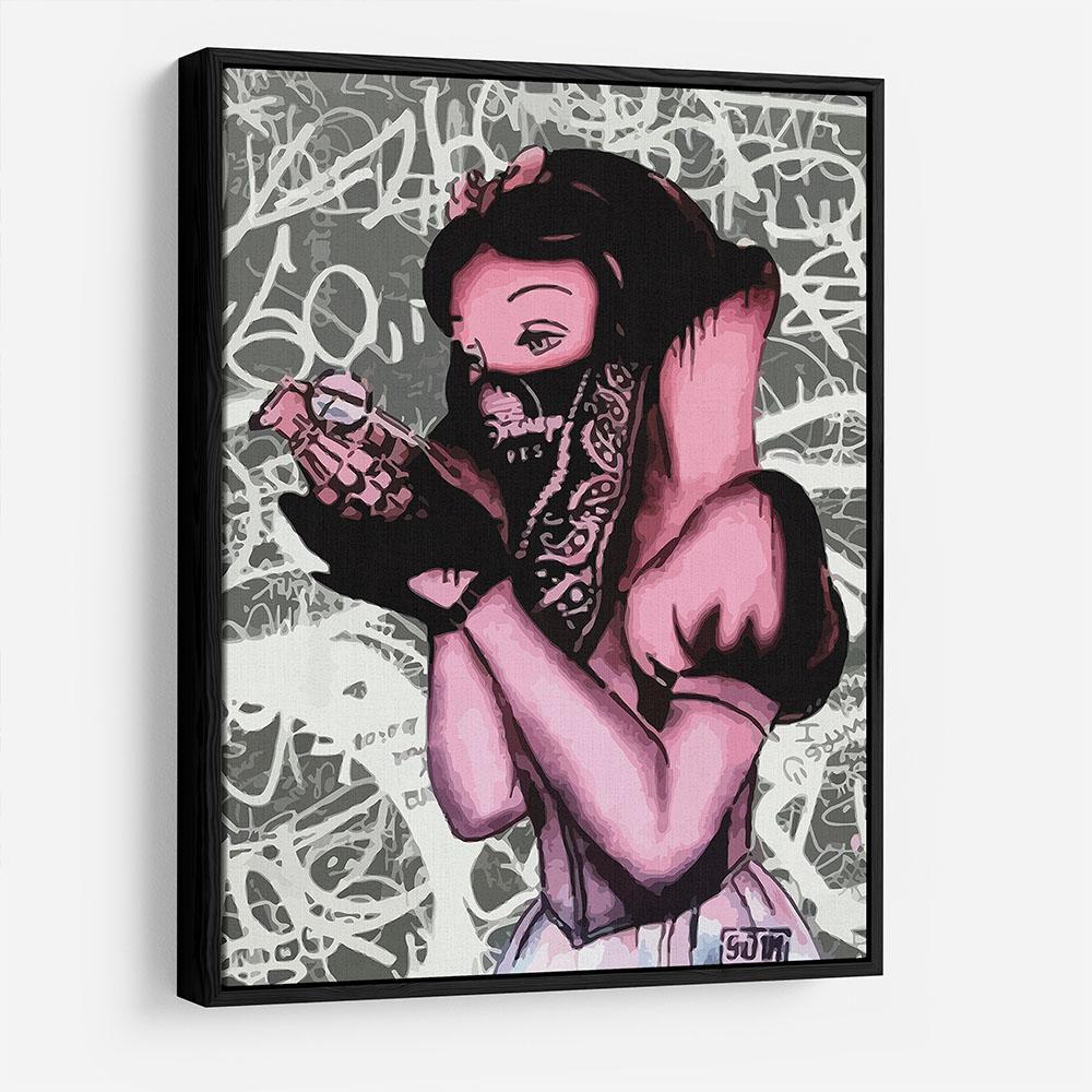 Banksy Snow White Grenade HD Metal Print