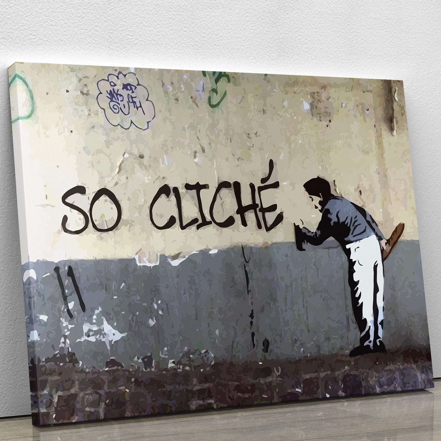 Banksy So Cliche Canvas Print or Poster - Canvas Art Rocks - 1