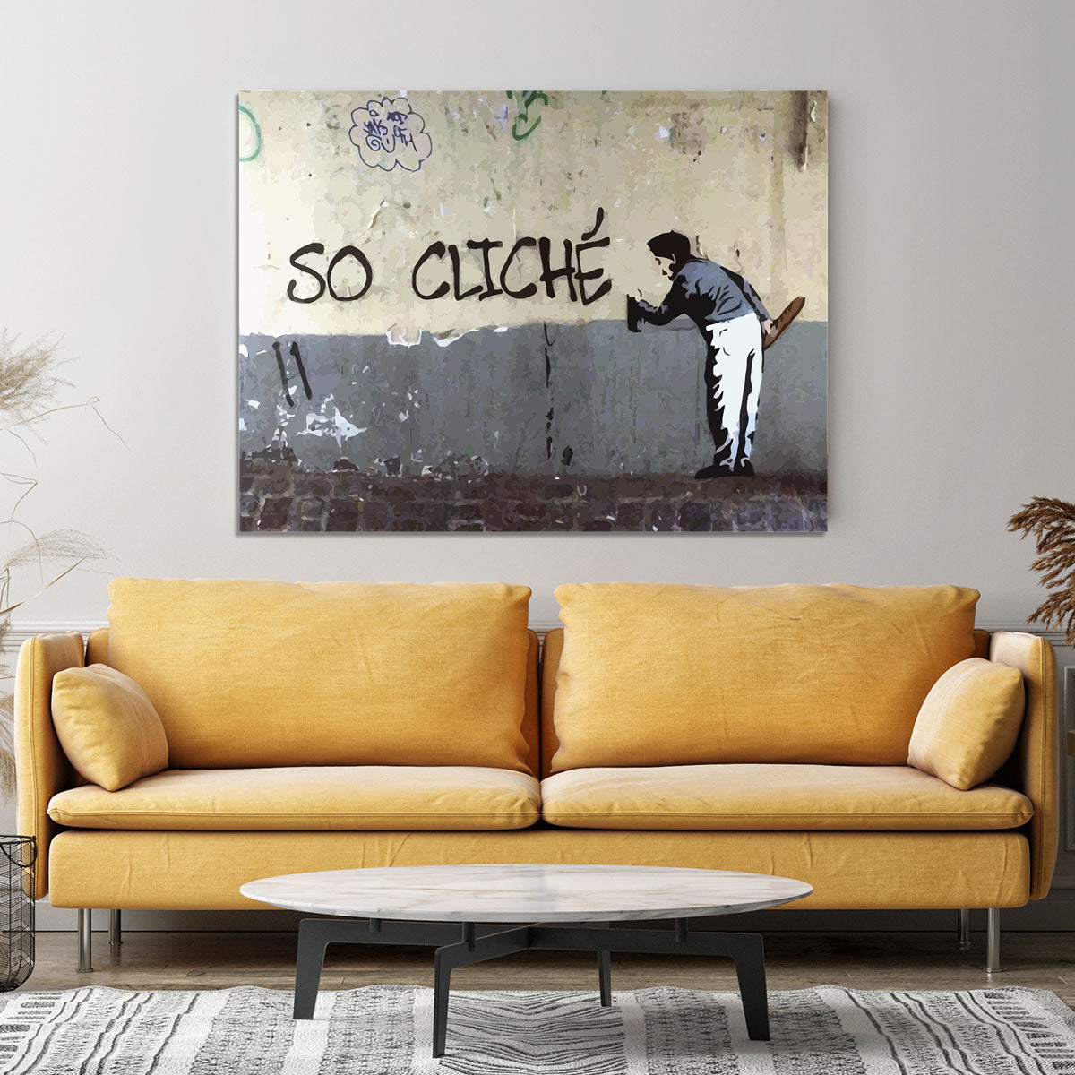 Banksy So Cliche Canvas Print or Poster - Canvas Art Rocks - 4