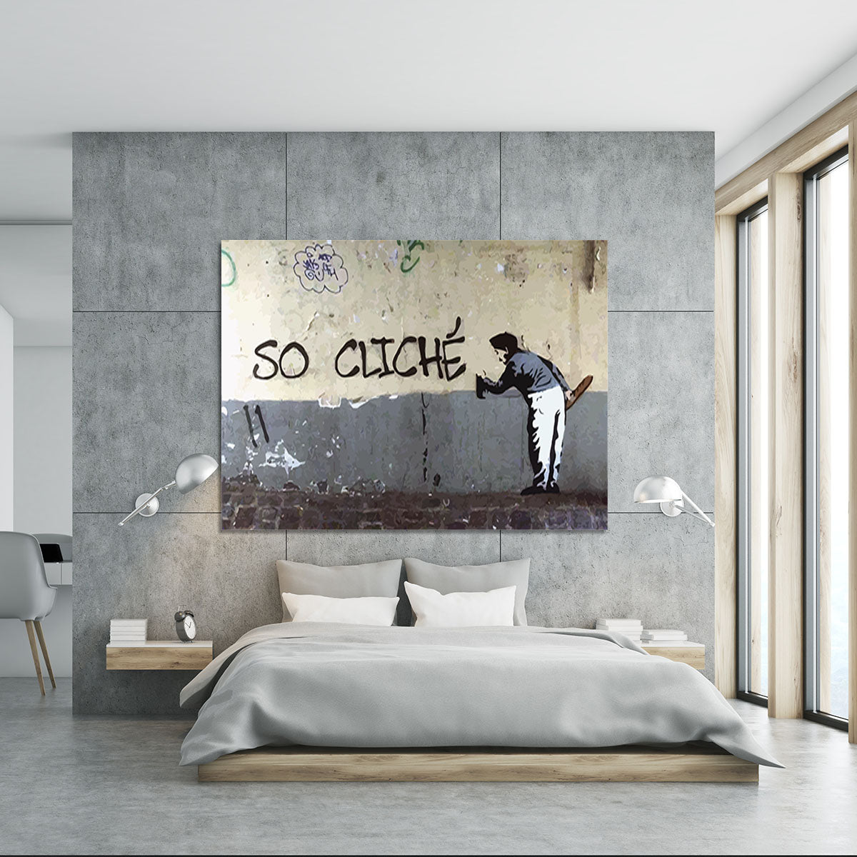 Banksy So Cliche Canvas Print or Poster - Canvas Art Rocks - 5