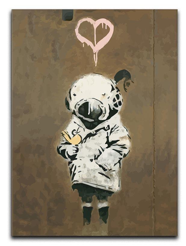 Banksy Space Girl And Bird Canvas Print or Poster  - Canvas Art Rocks - 1