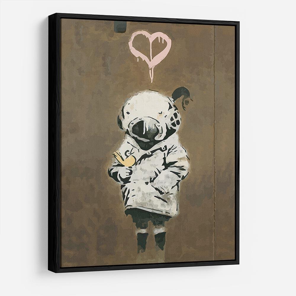 Banksy Space Girl And Bird HD Metal Print