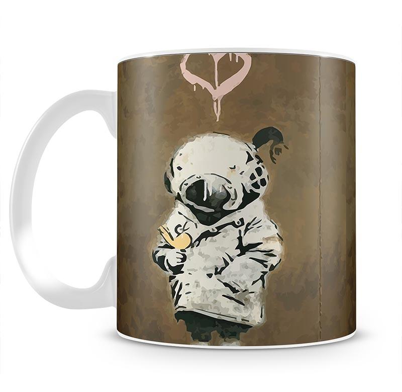 Banksy Space Girl And Bird Mug - Canvas Art Rocks - 2