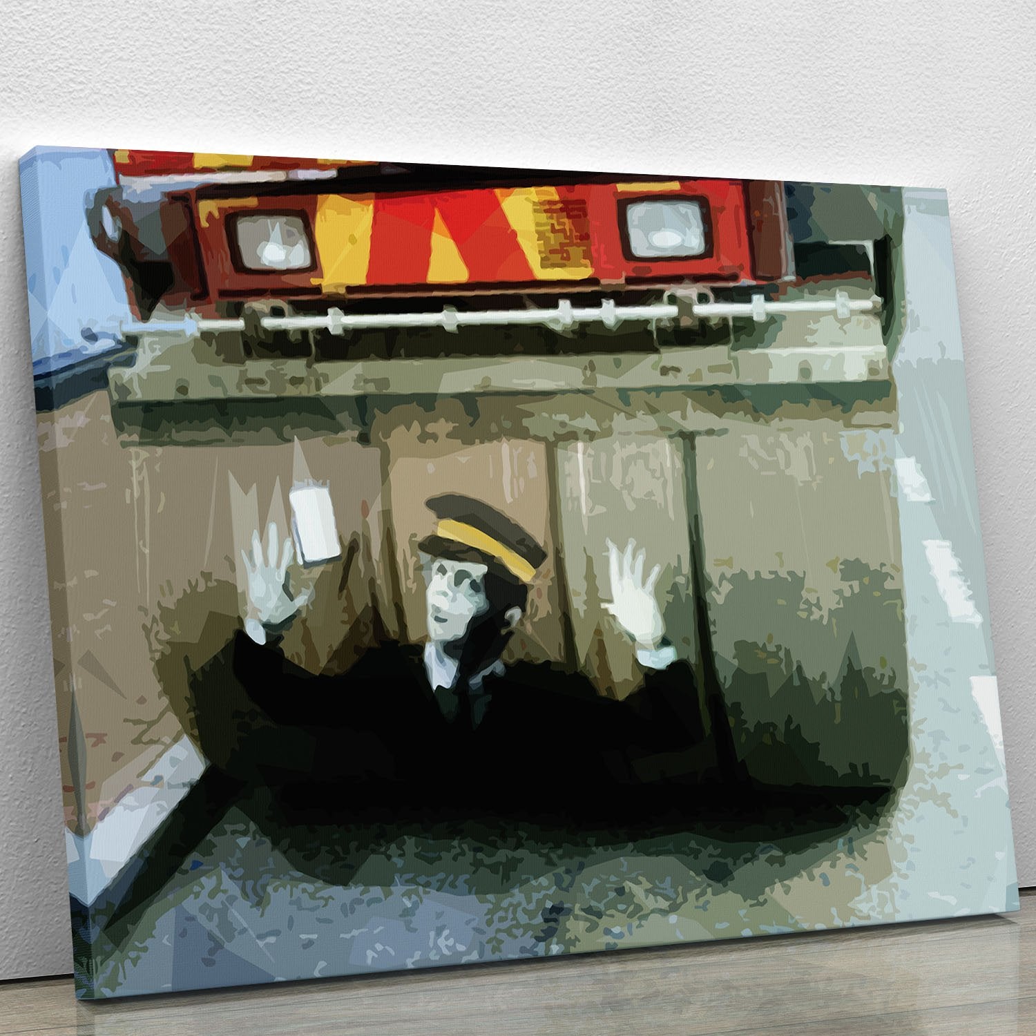 Banksy Steamroller Traffic Warden London Canvas Print or Poster