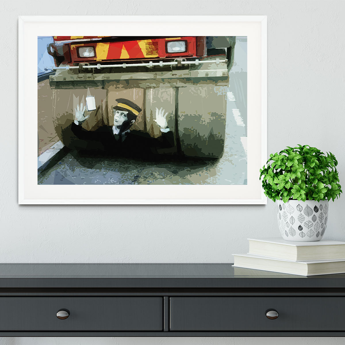Banksy Steamroller Traffic Warden London Framed Print - Canvas Art Rocks - 5