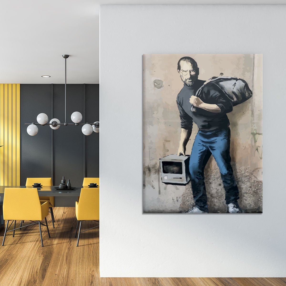 Banksy Steve Jobs Canvas Print or Poster