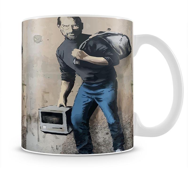 Banksy Steve Jobs Mug - Canvas Art Rocks - 4