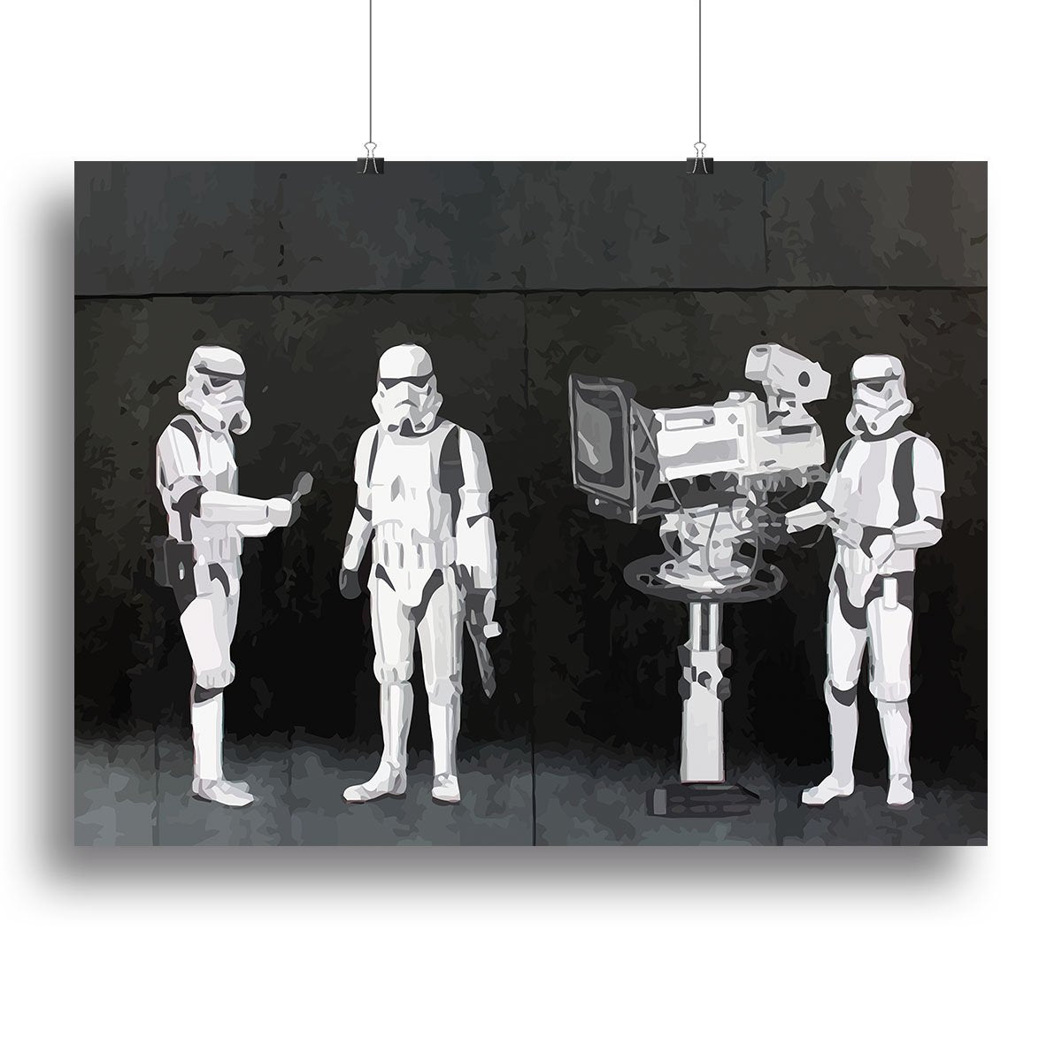 Banksy Stormtroopers Filming Oscars Canvas Print or Poster
