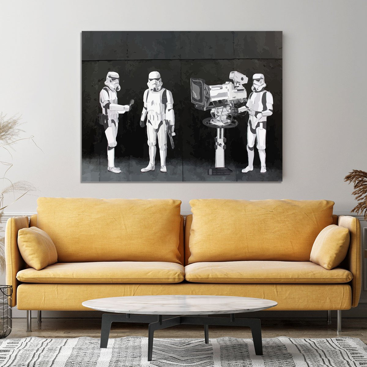 Banksy Stormtroopers Filming Oscars Canvas Print or Poster