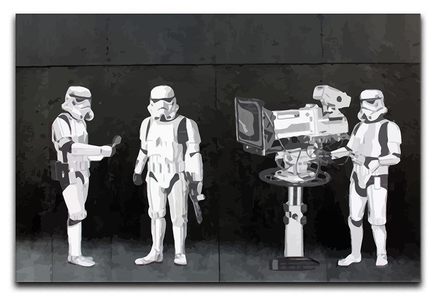 Banksy Stormtroopers Filming Oscars Canvas Print or Poster  - Canvas Art Rocks - 1
