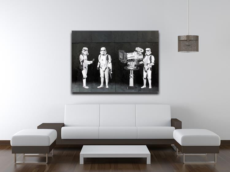 Banksy Stormtroopers Filming Oscars Canvas Print or Poster - Canvas Art Rocks - 4