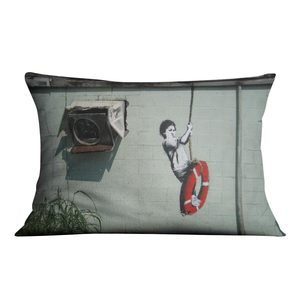 Banksy Swing Boy Cushion