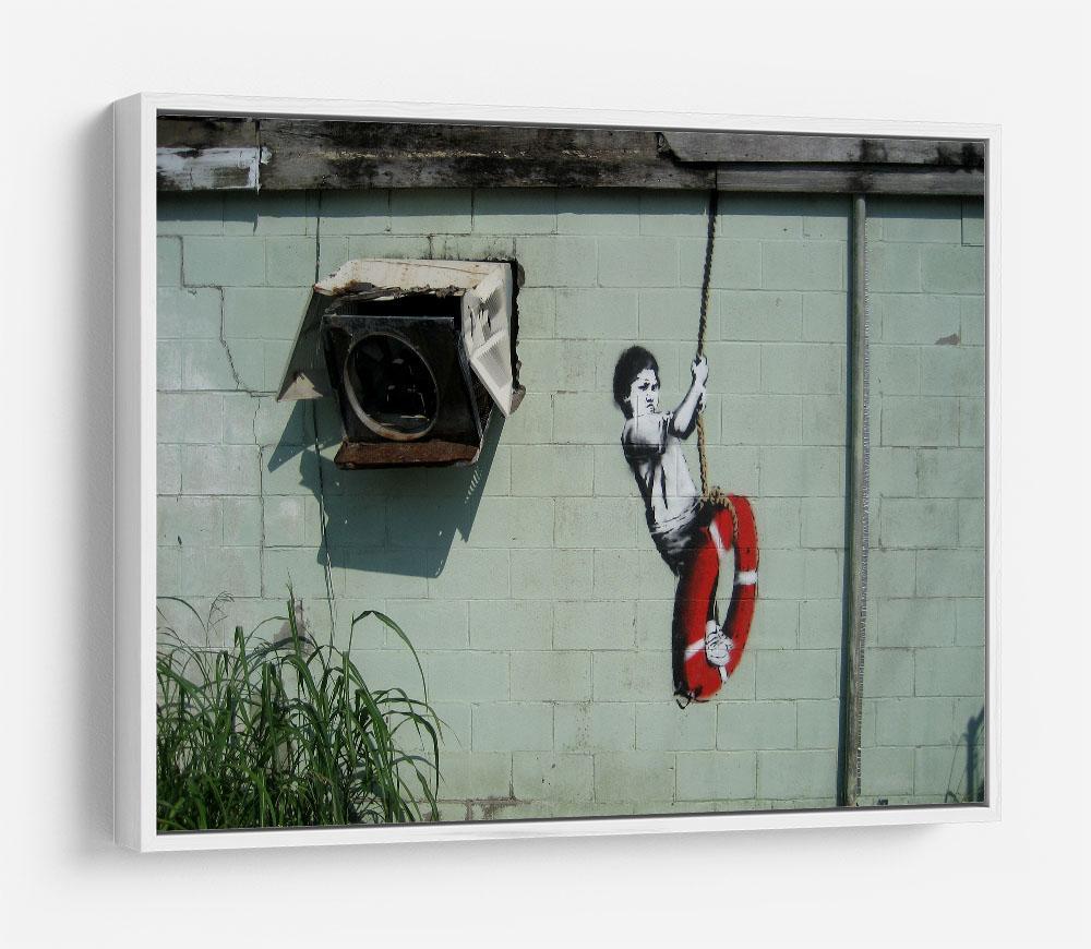Banksy Swing Boy HD Metal Print