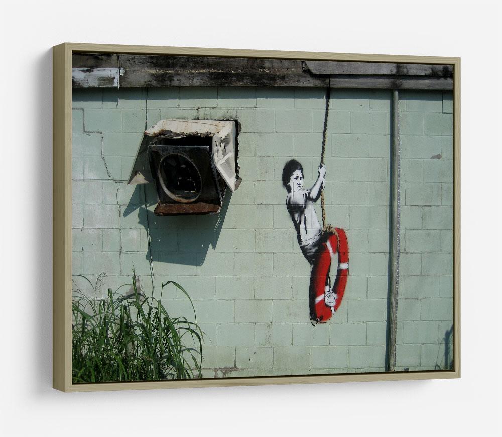 Banksy Swing Boy HD Metal Print