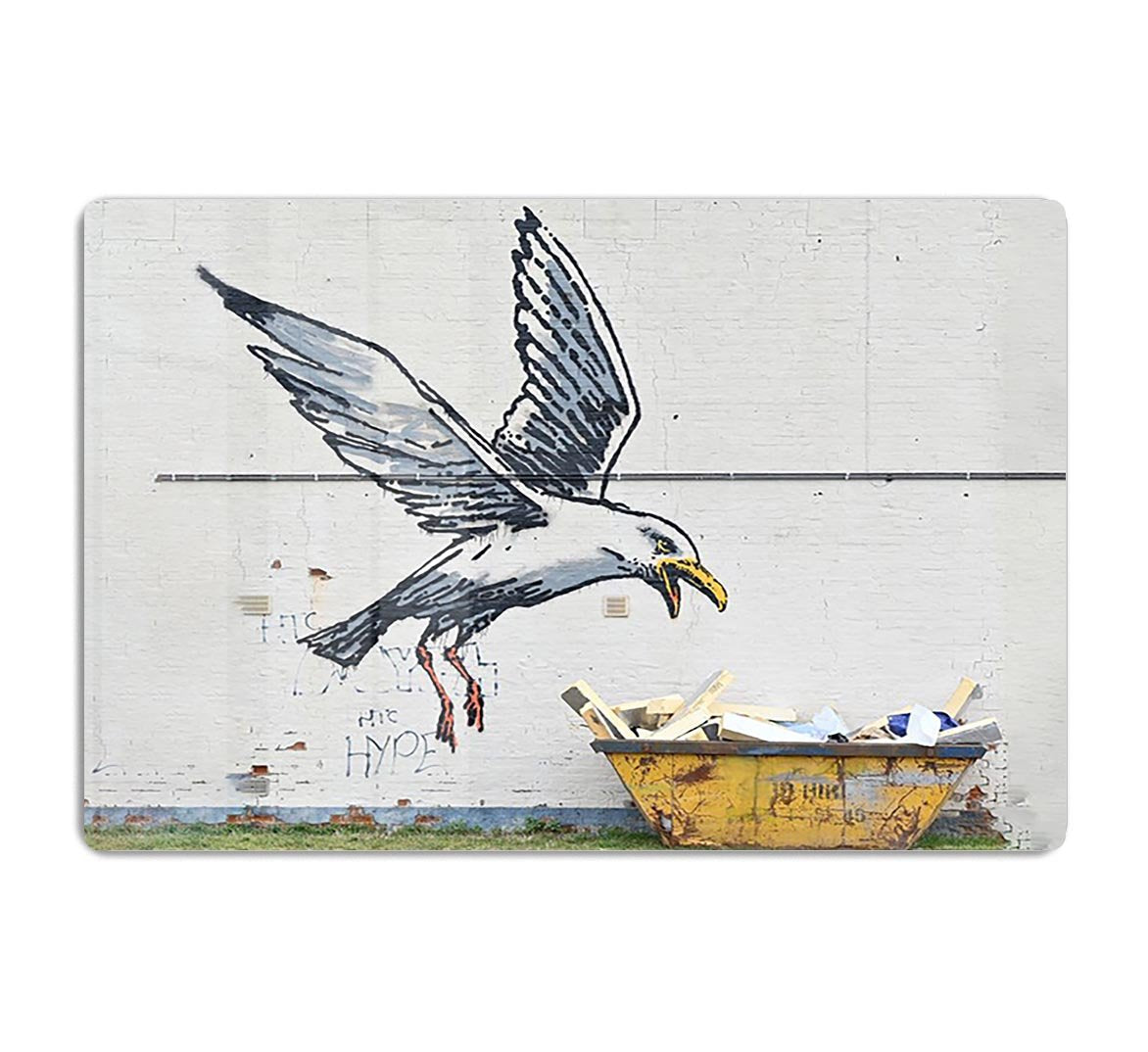 Banksy Swooping Seagull Lowestoft Acrylic Block - Canvas Art Rocks - 1
