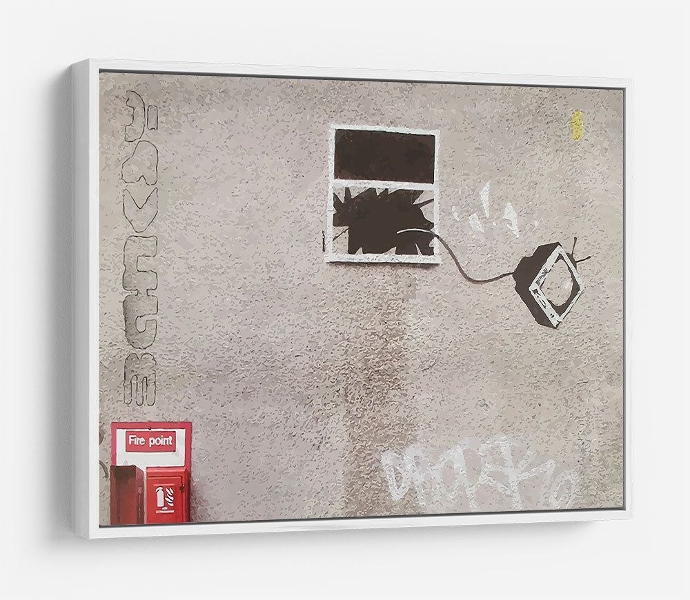 Banksy TV Through Window HD Metal Print - Canvas Art Rocks - 7