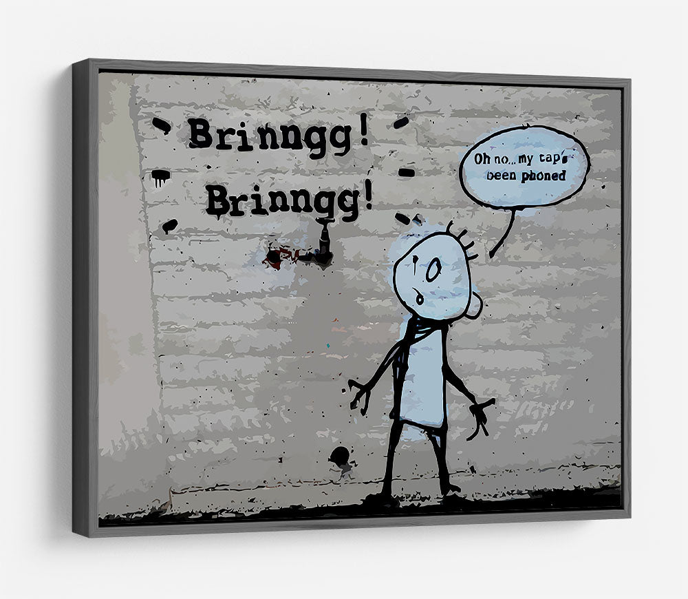 Banksy Tap Phoned HD Metal Print - Canvas Art Rocks - 9