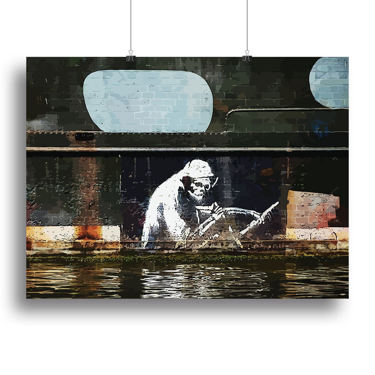 Banksy The Grim Reaper Bristol Canvas Print or Poster