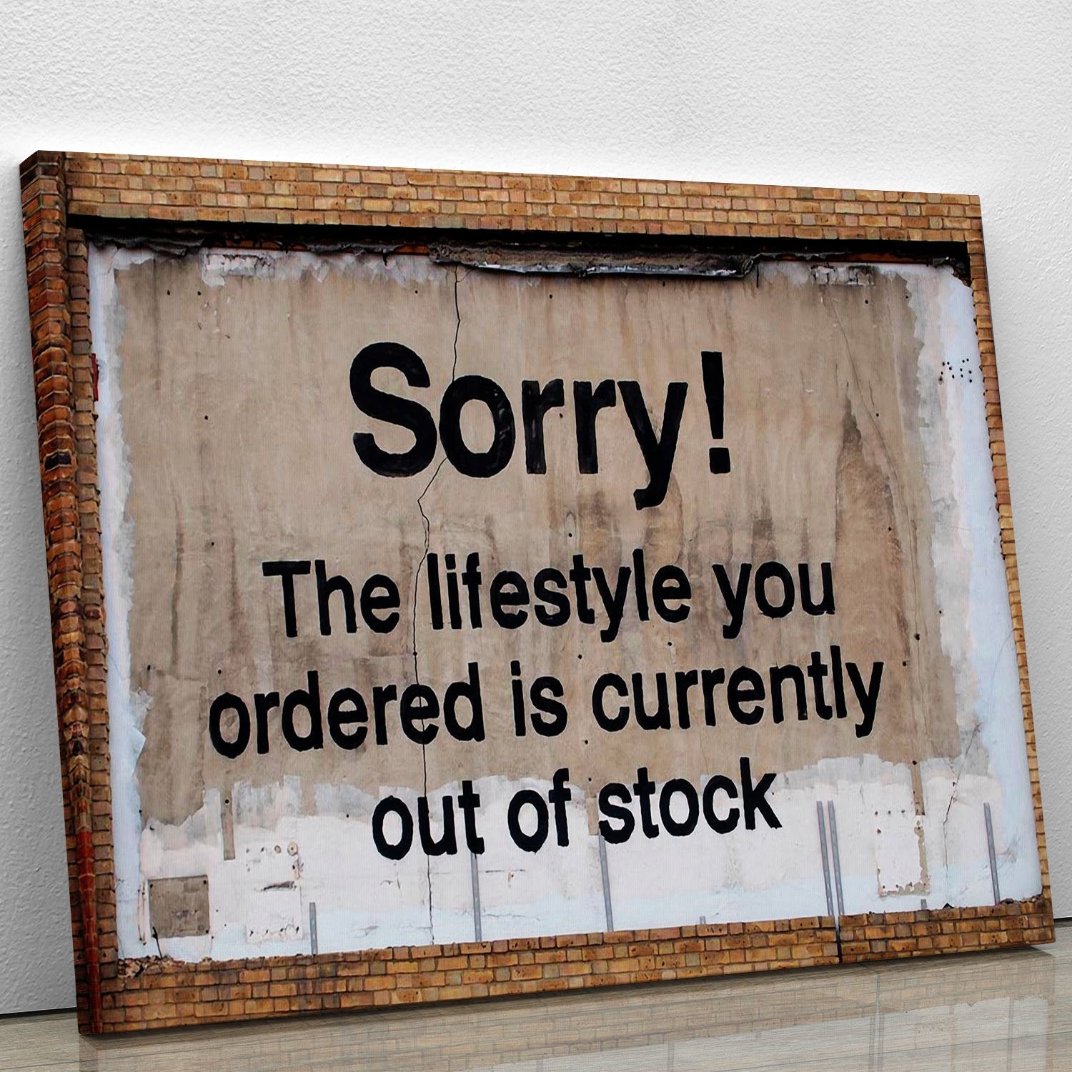 Banksy The Lifestyle You Ordered Canvas Print or Poster