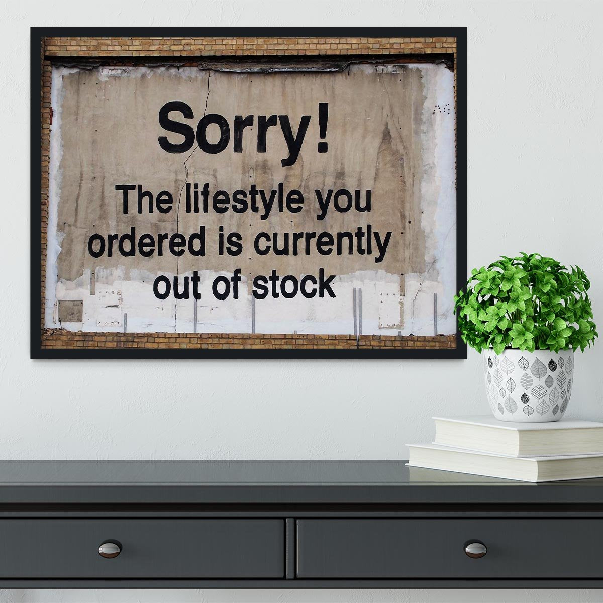 Banksy The Lifestyle You Ordered Framed Print - Canvas Art Rocks - 2