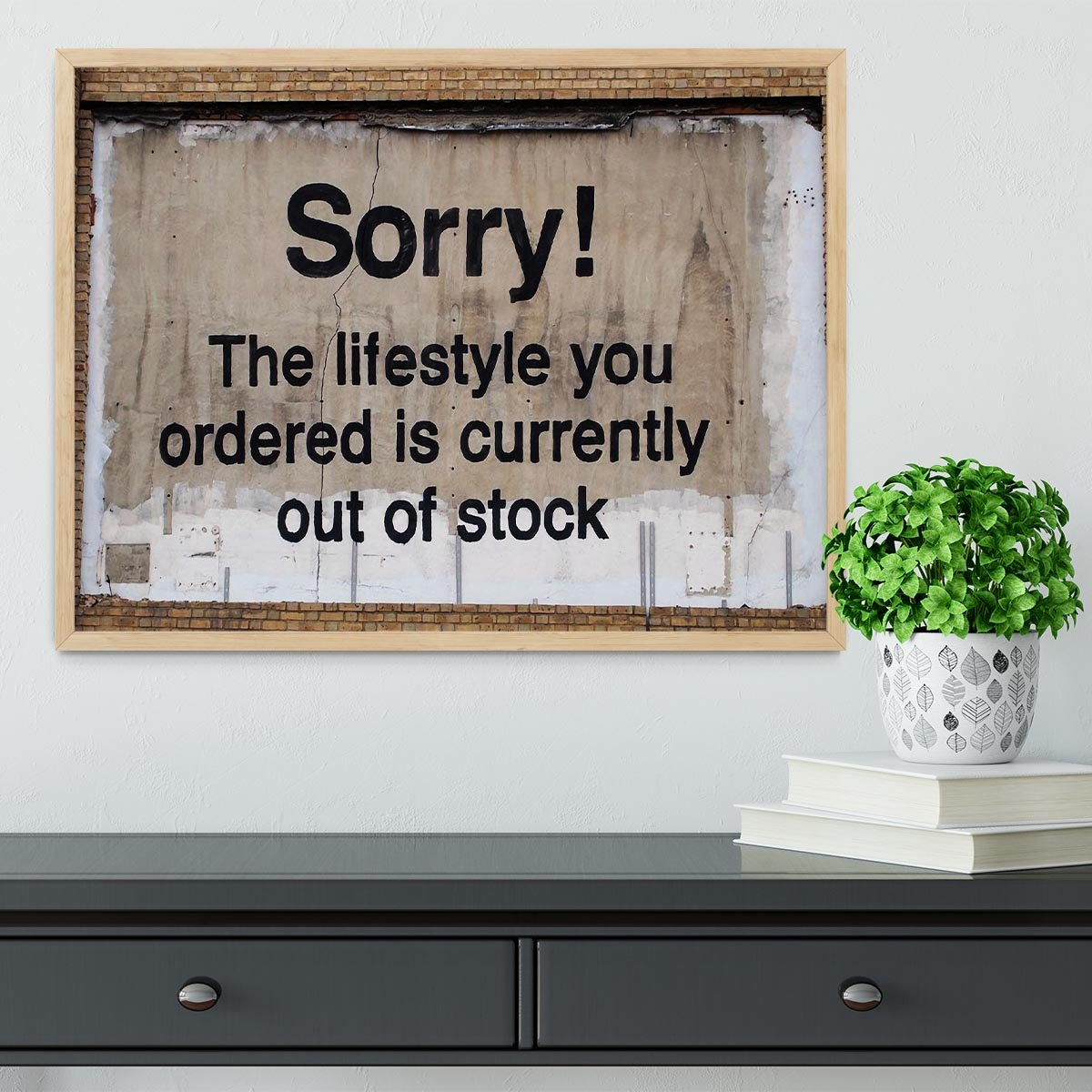 Banksy The Lifestyle You Ordered Framed Print - Canvas Art Rocks - 4
