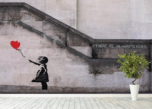 Banksy There Is Always Hope Wall Mural Wallpaper - Canvas Art Rocks - 4