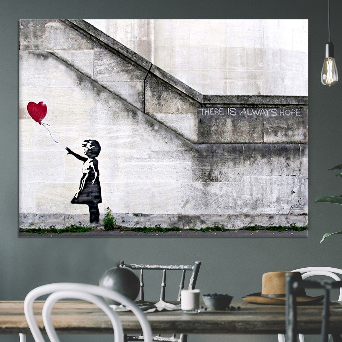 Banksy There is Always Hope Canvas Print or Poster