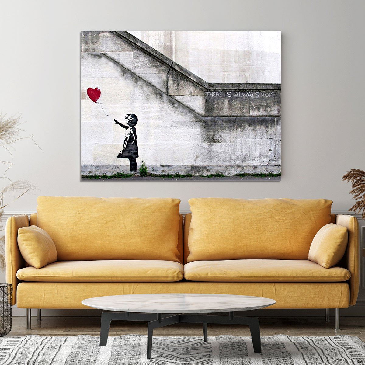 Banksy Girl With Balloon There Is Always Hope - Canvas Art