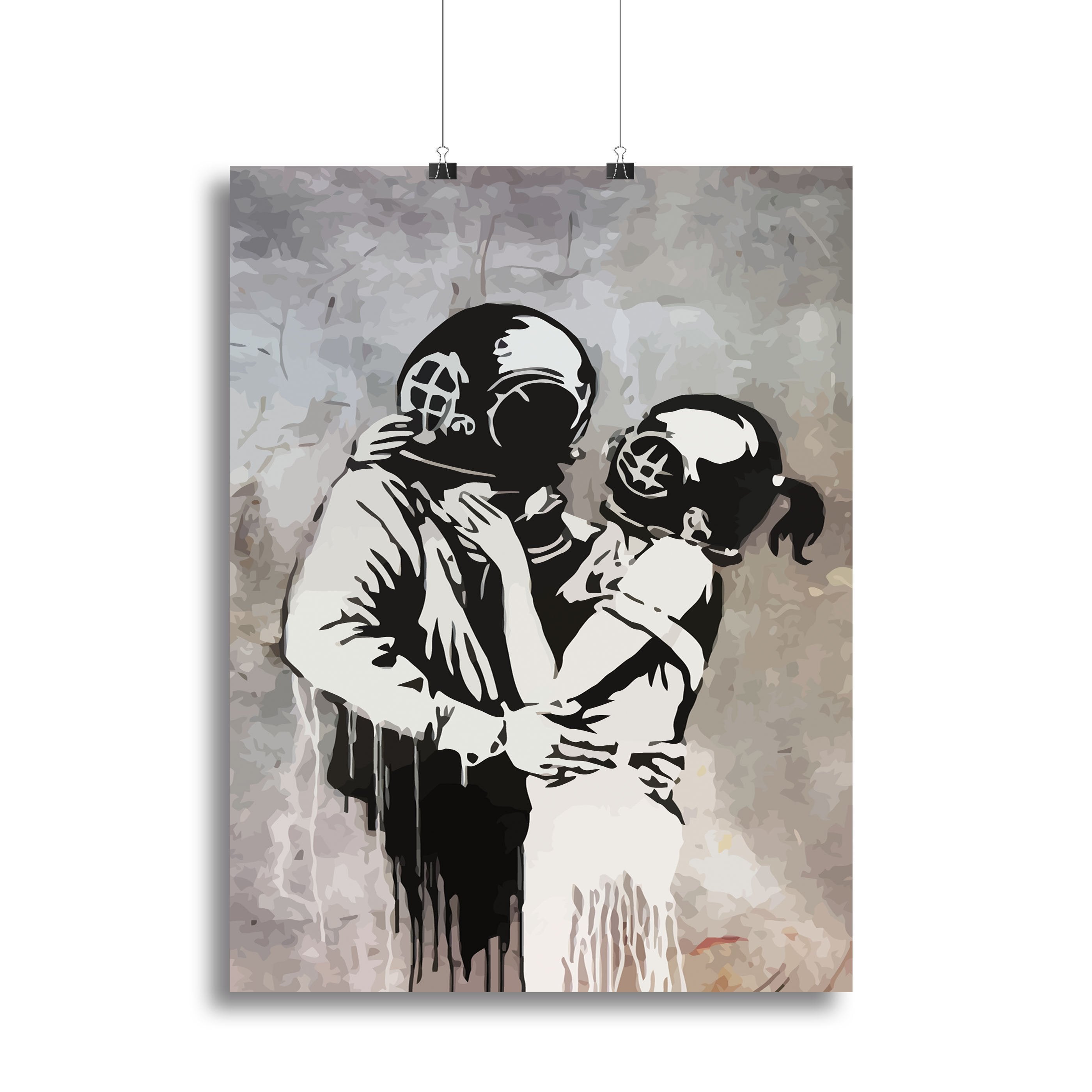 Banksy Pissing London Soldier Canvas Print or Poster