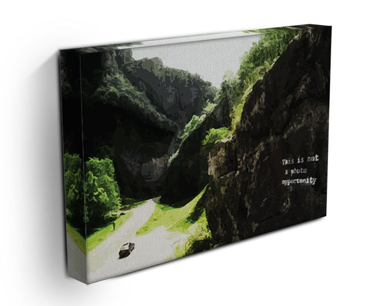 Banksy This is not a Photo Opportunity Cheddar Gorge Somerset Canvas Print or Poster - Canvas Art Rocks - 3
