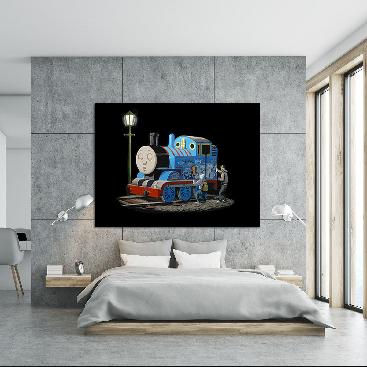Banksy Thomas the Tank Engine Canvas Print or Poster