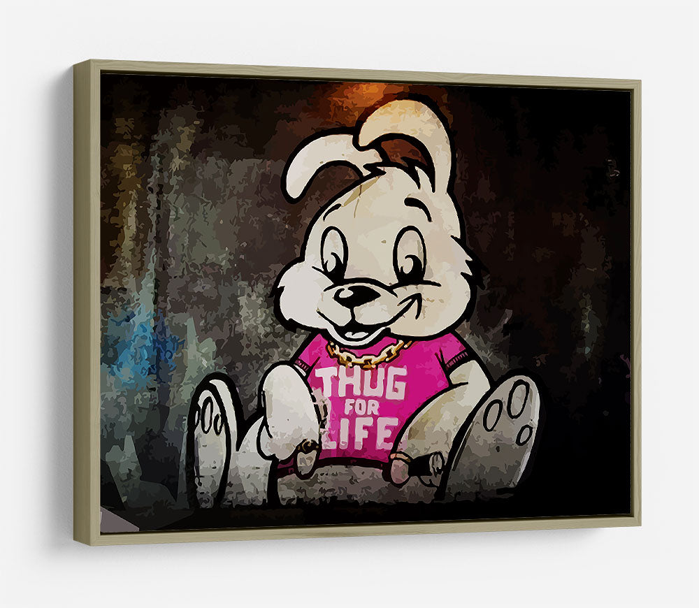 Banksy Thug For Life Bunny HD Metal Print - Canvas Art Rocks - 8