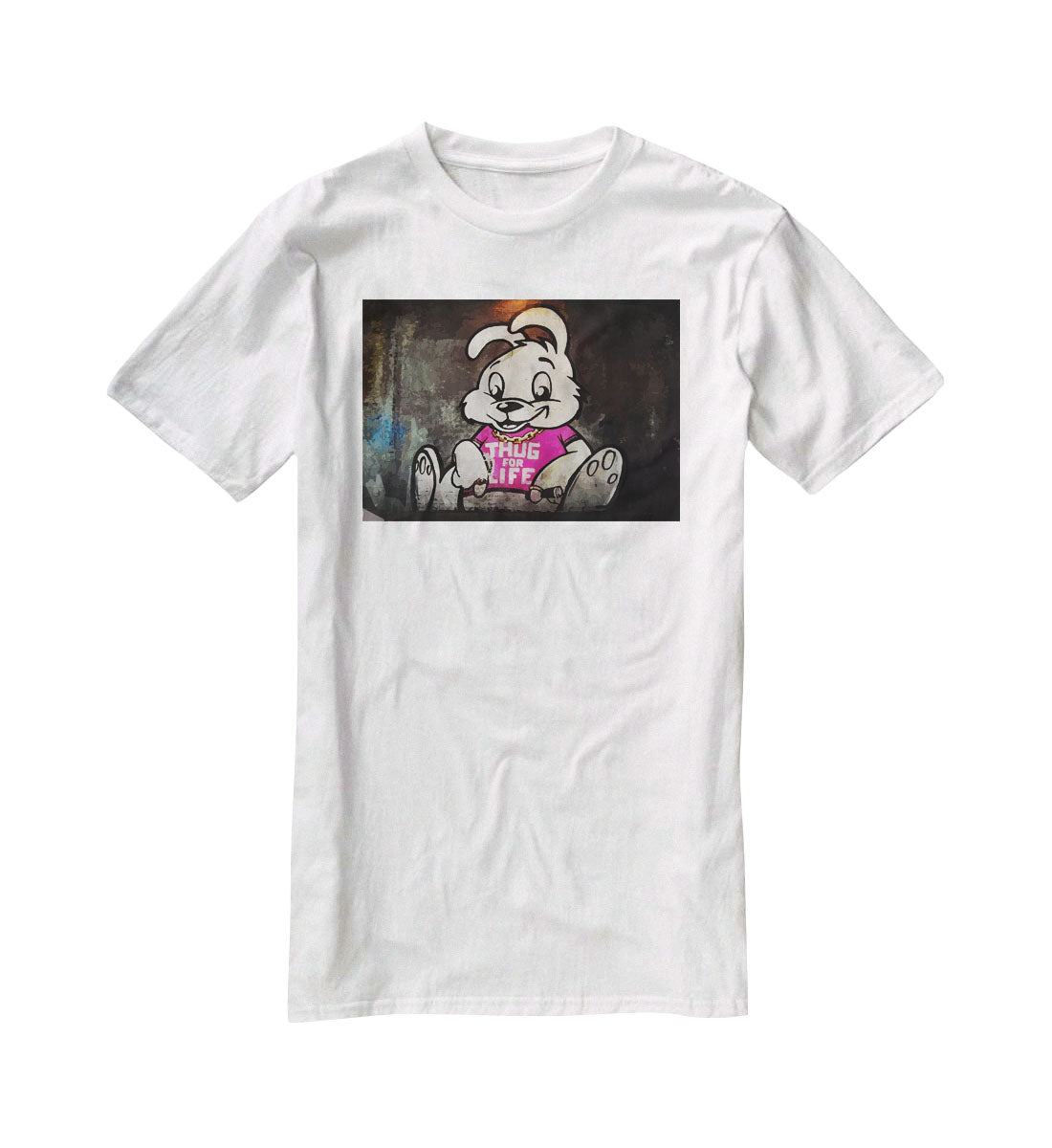 Banksy Thug For Life Bunny T-Shirt - Canvas Art Rocks - 5