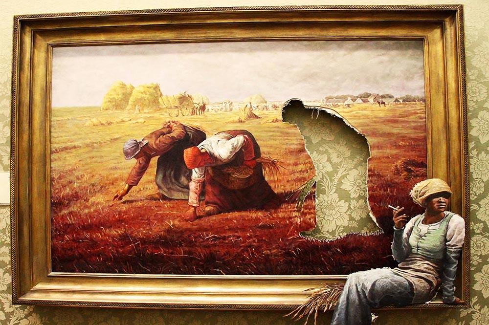 Banksy Time Out Wall Mural Wallpaper - Canvas Art Rocks - 1