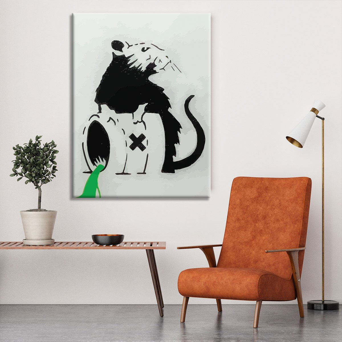 Banksy Toxic Rat Canvas Print or Poster