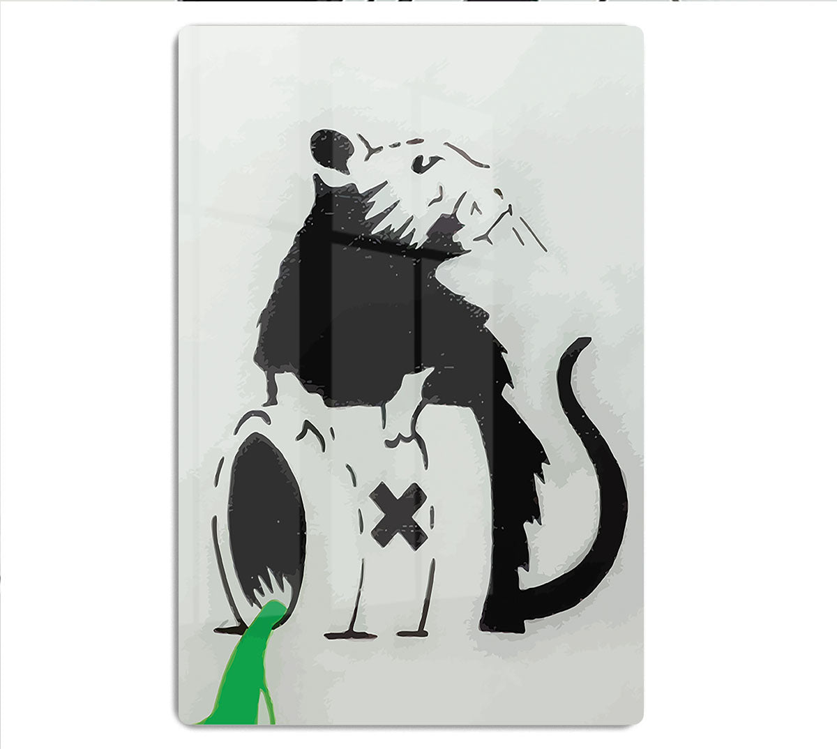 Banksy Toxic Rat HD Metal Print - Canvas Art Rocks - 1