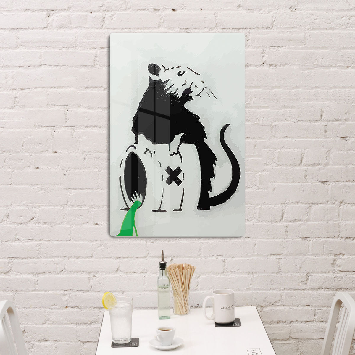 Banksy Toxic Rat HD Metal Print - Canvas Art Rocks - 3