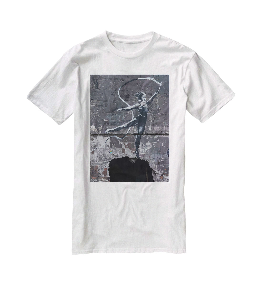 Banksy Ukraine Irpin Gymnast T-Shirt - Canvas Art Rocks - 5