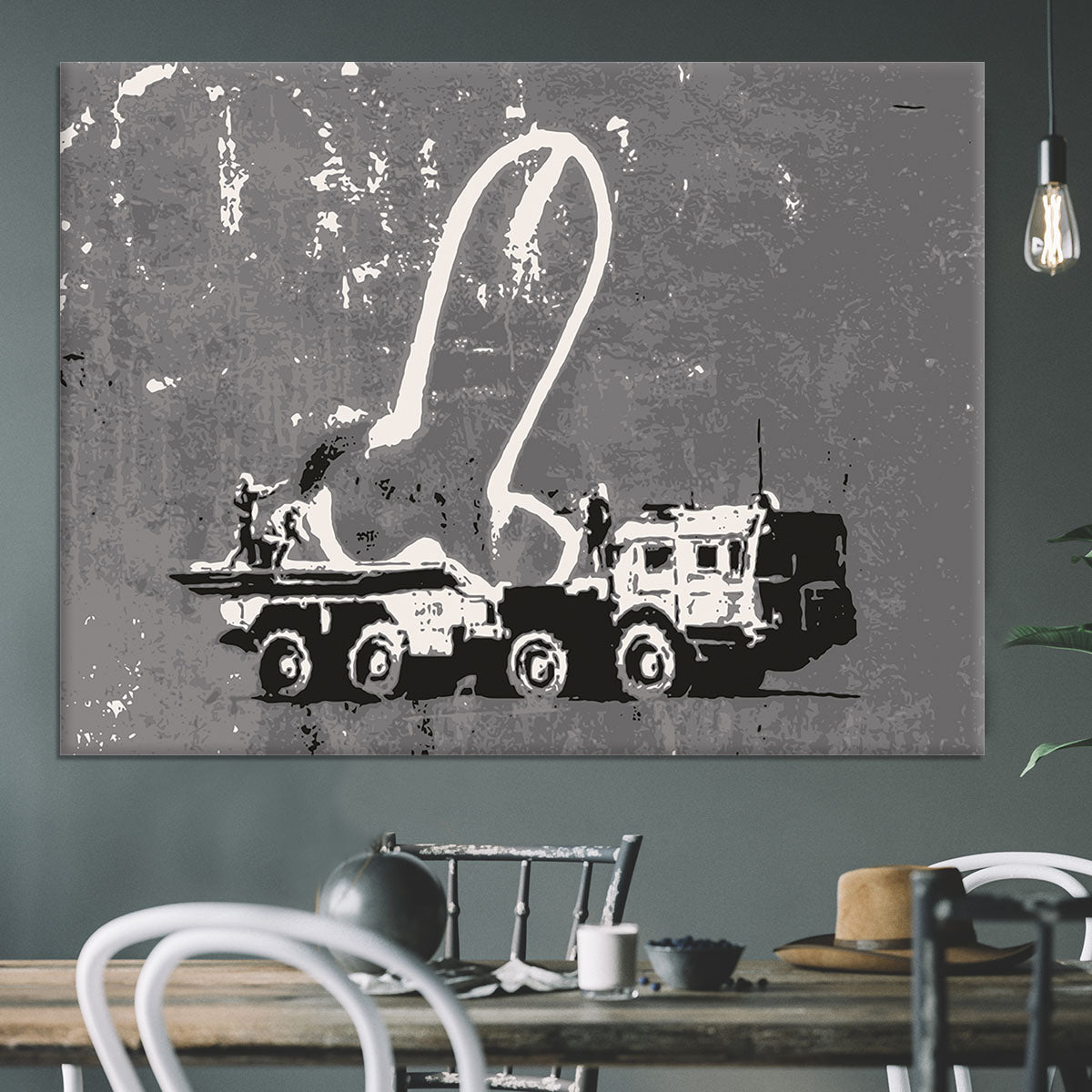 Banksy Ukraine Penis Missile Canvas Print or Poster - Canvas Art Rocks - 3
