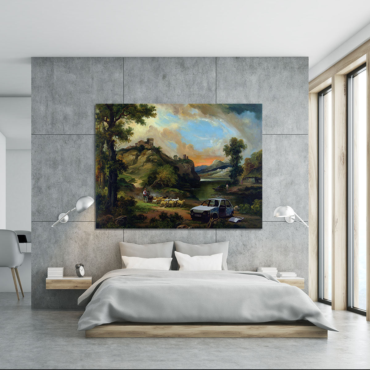 Banksy Vandalised Car Canvas Print or Poster - Canvas Art Rocks - 5