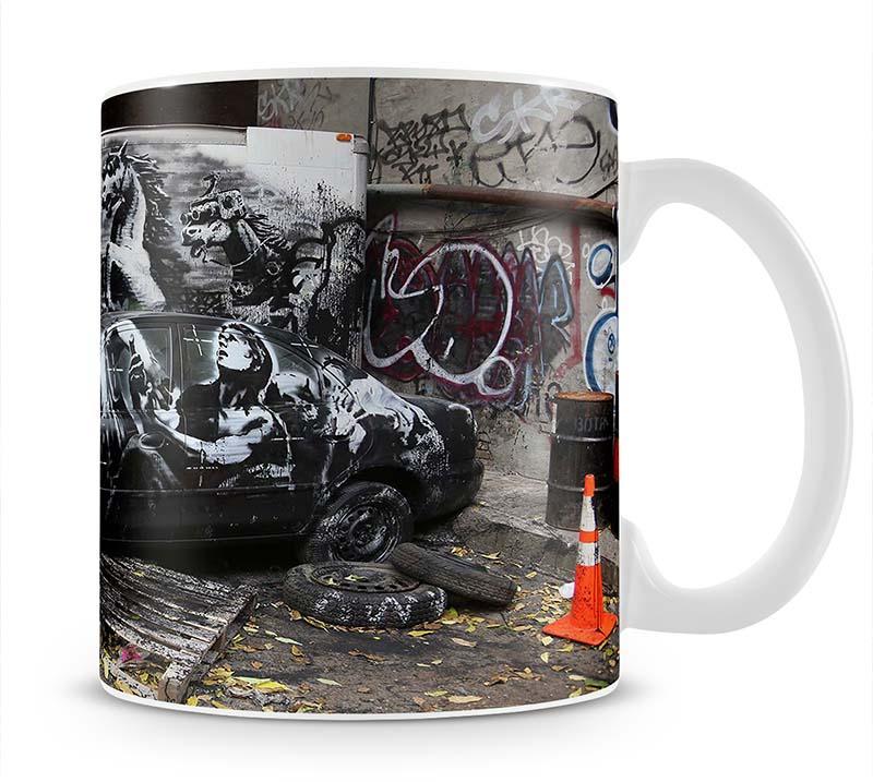 Banksy War Horse Mug - Canvas Art Rocks - 1