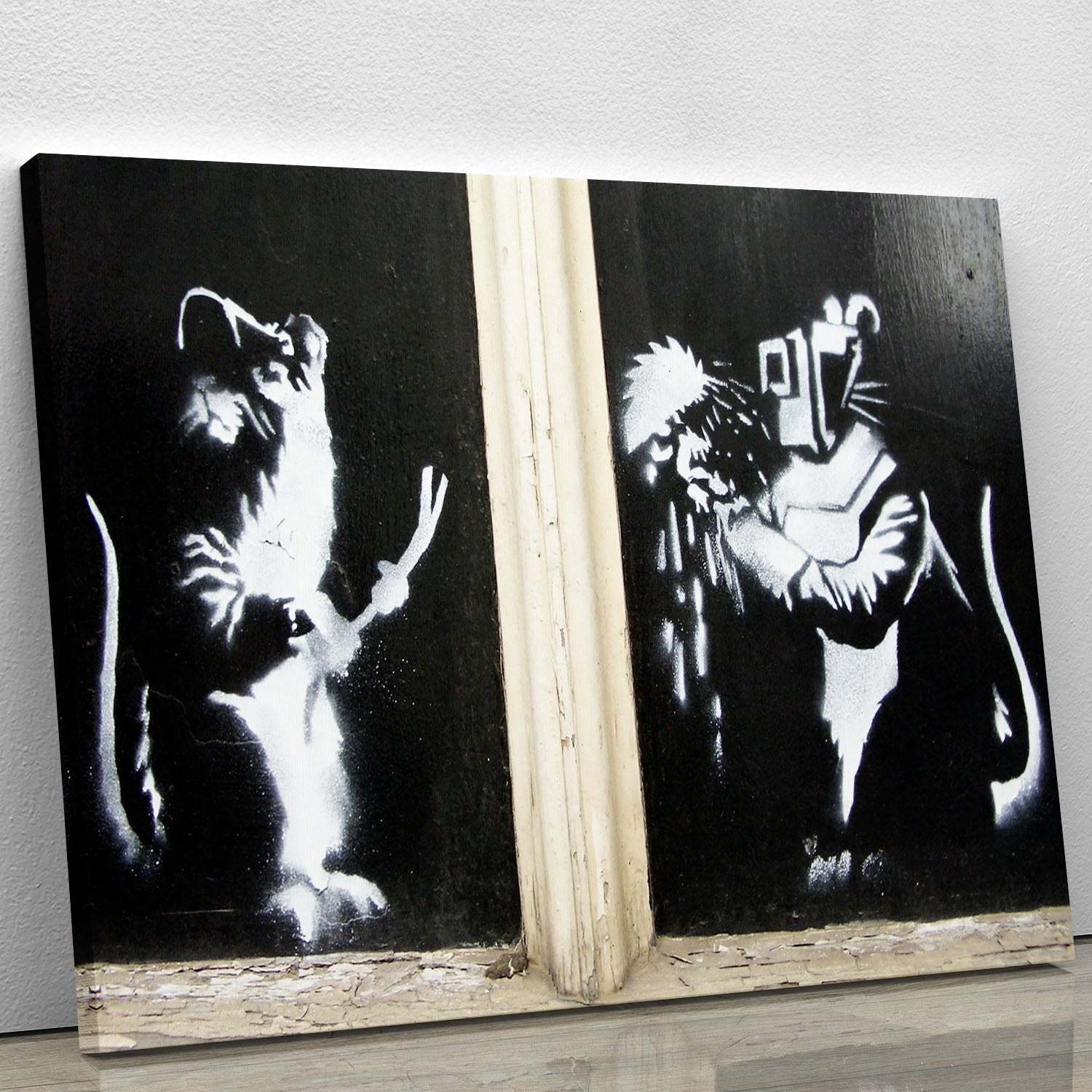Banksy Welding Rats Canvas Print or Poster