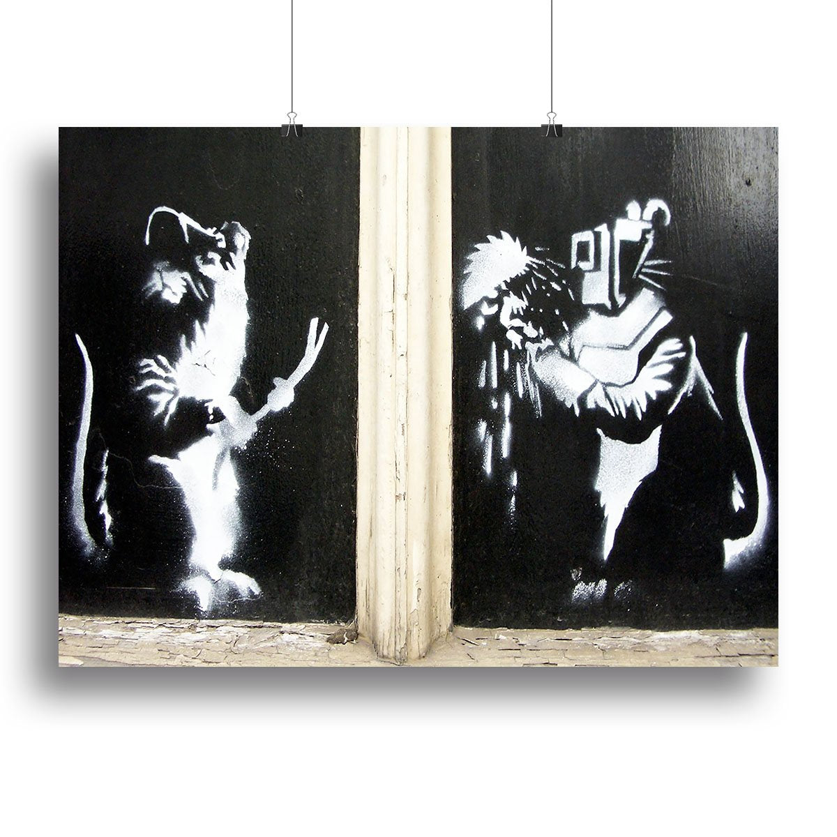 Banksy Welding Rats Canvas Print or Poster