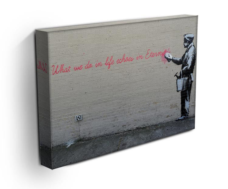 Banksy What We Do In Life Print - Canvas Art Rocks - 3
