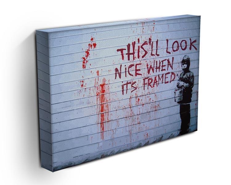 Banksy When Its Framed Canvas Print or Poster - Canvas Art Rocks - 3