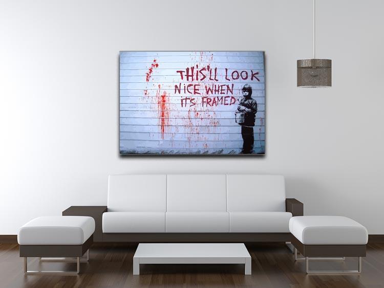 Banksy When Its Framed Canvas Print or Poster - Canvas Art Rocks - 4