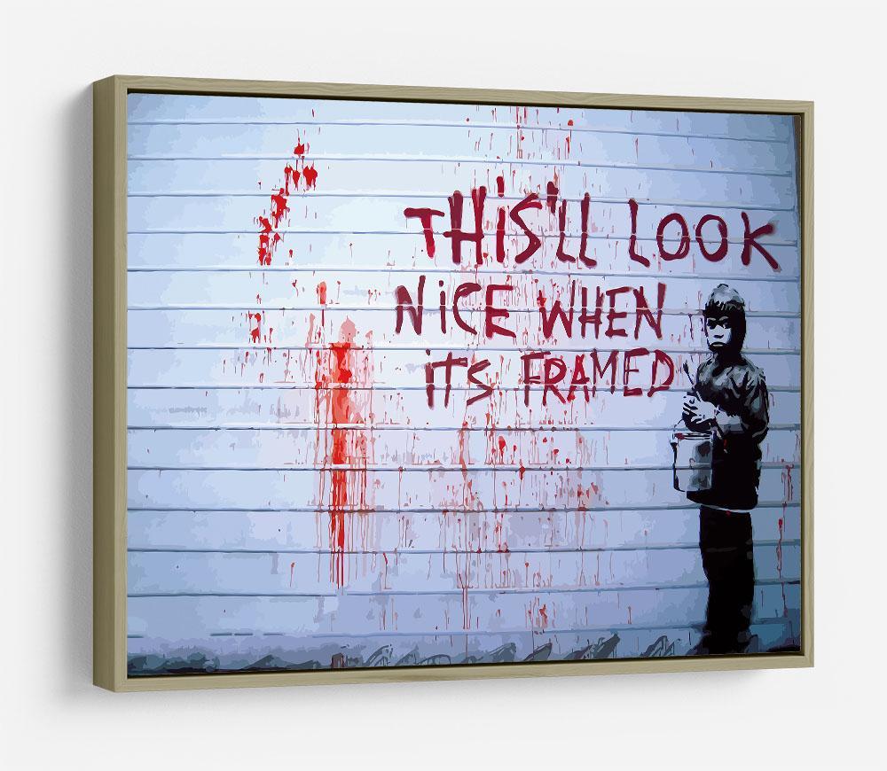 Banksy When Its Framed HD Metal Print