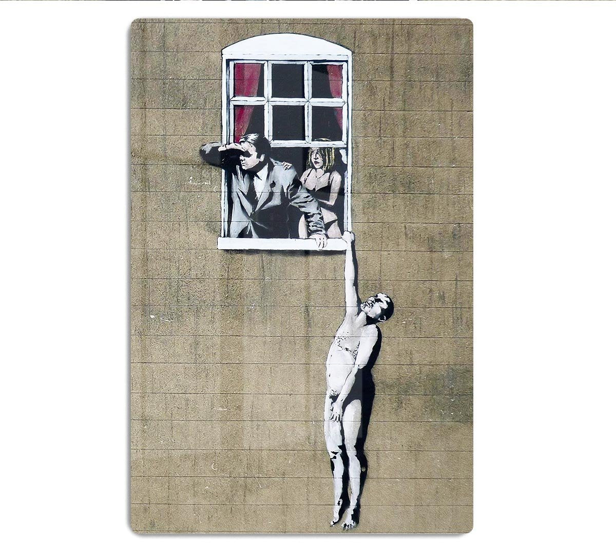 Banksy Window Lovers HD Metal Print