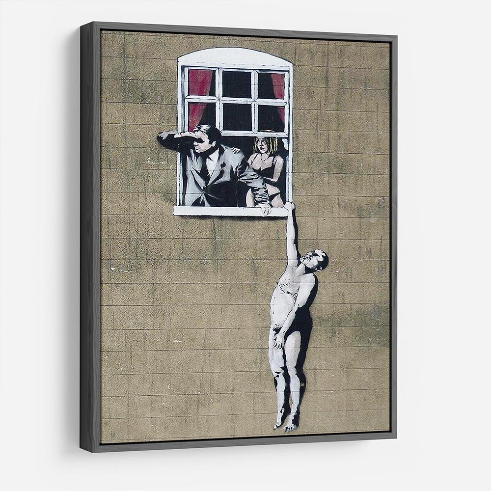 Banksy Window Lovers HD Metal Print